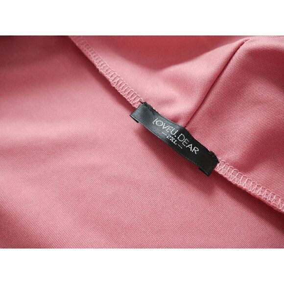 Mauve Drape-Front Three-Quarter Sleeve Blazer #1763-C7 - Picture 8 of 8